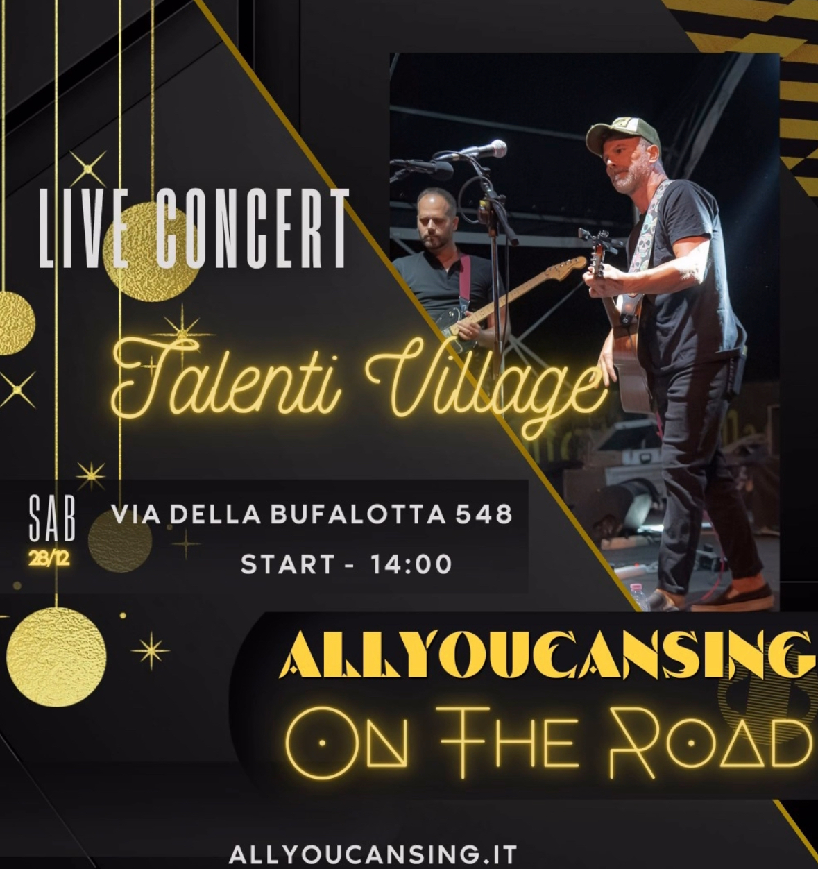 copertina allyoucansing @ Talenti Village